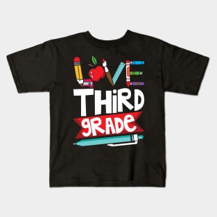 Love Third Grade Kids T-Shirt